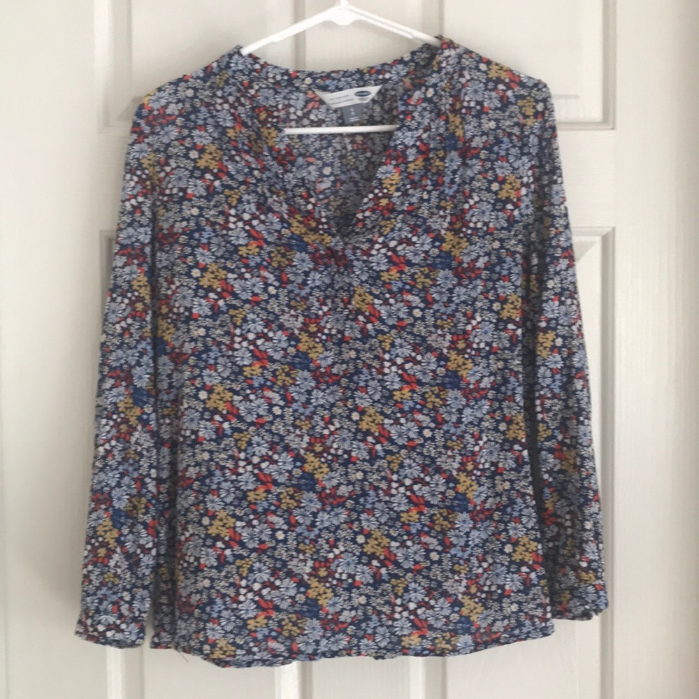 Old Navy Flower Pattern Shirt